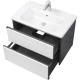 Комплект мебели белый глянец/антрацит 70 см Roca Ronda ZRU9302964 + 327471000 + ZRU9302969