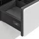 Комплект мебели белый глянец/антрацит 70 см Roca Ronda ZRU9302964 + 327471000 + ZRU9302969