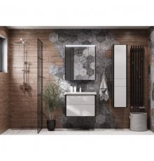 Комплект мебели белый глянец/антрацит 70 см Roca Ronda ZRU9302964 + 327471000 + ZRU9302969