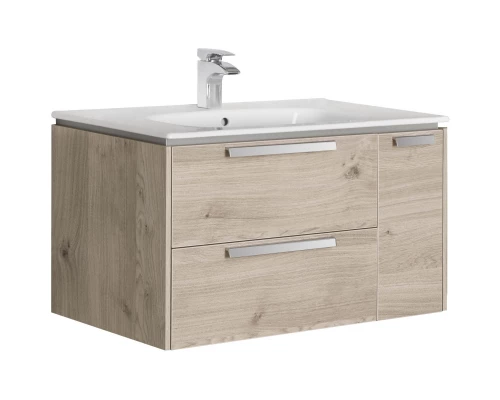 Комплект мебели светлый дуб 80 см Roca Lago 857296444 + 32799C000 + ZRU9000033