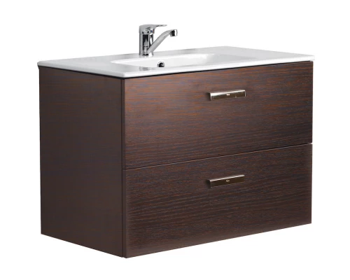 Тумба с раковиной венге 80,5 см Roca Victoria Nord ZRU9000031 + 32799C000