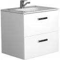 Тумба с раковиной белый глянец 60,5 см Roca Victoria Nord ZRU9000028 + 32799E000 Тумба с раковиной белый глянец 60,5 см Roca Victoria Nord ZRU9000028 + 32799E000