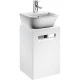 Тумба с раковиной белый матовый 45 см Roca The Gap ZRU9302735 + 327477000