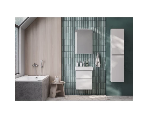 Зеркальный шкаф 50x70 см белый матовый R Roca Oleta A857644501