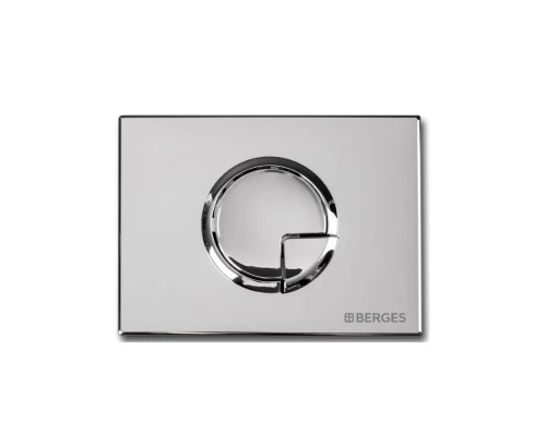 Кнопка  для инсталляции NOVUM  R3, хром глянец, BERGES