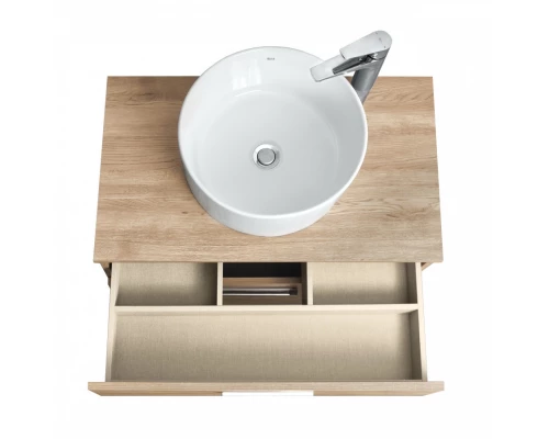 VICTORIA Тумба под раковину 80 городской дуб 2 ящика  ROCA