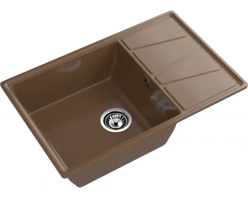 GRANFEST Мойка композит VERTEX, GF-V-780L, чаш+кр 780*500, терракот