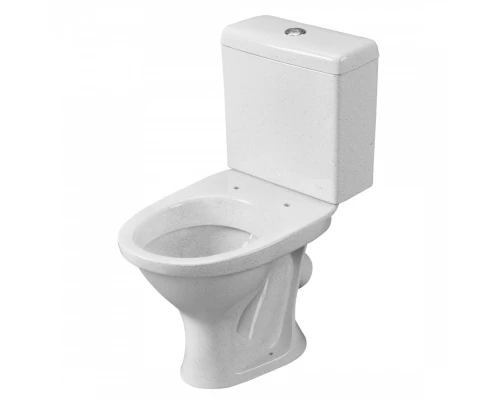 Унитаз-компакт "ФОРВАРД" косой вып.,с 1-реж.арм., сид. п/п Уклад,крап на белом, SANTERI