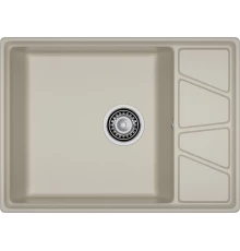 GRANFEST Мойка композит VERTEX, GF-V-680L, чаш+кр 680*500, топаз