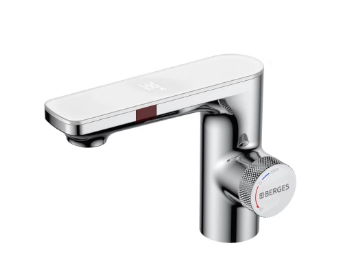 Смеситель для раковины MORANS сенсорный, хром глянцевый, BERGES