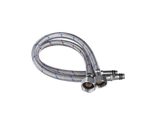 Гибкая подводка для смесителя в стальной оплетке, пара, 350 мм., СЛАВЕН