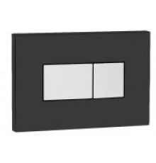 641017 Панель пневм. двойная KARISMA, пластик, черный, хром глянц., soft-touch, OLI