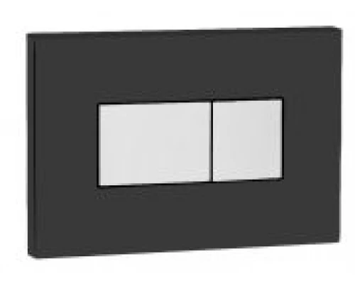 641017 Панель пневм. двойная KARISMA, пластик, черный, хром глянц., soft-touch, OLI