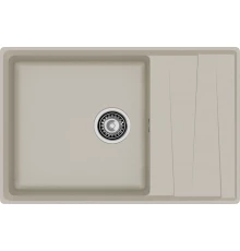 GRANFEST Мойка композит LEVEL, GF-LV-760L, чаш+кр 760*500, топаз