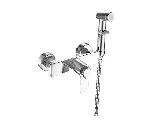 RS5 Смеситель для биде, гигиен.душ на стену, Терм, хром, ROS, RS50-52