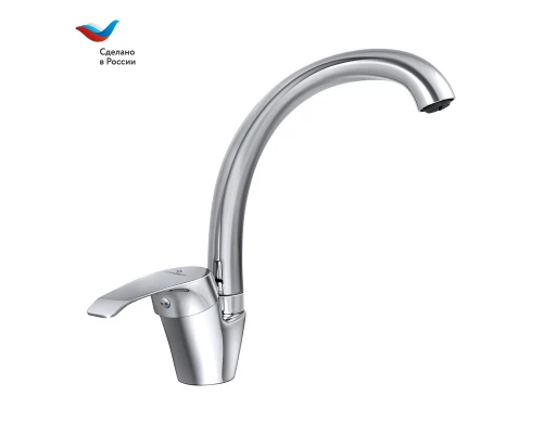 ГОРОД Смеситель для мойки с высоким изливом, одноручный, СЛАВЕН, К22