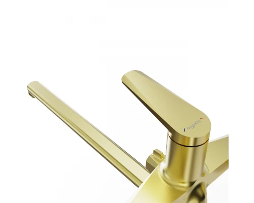 Смеситель для ванны TOKITO KIN брашированное золото (TOK-KIN-1015)