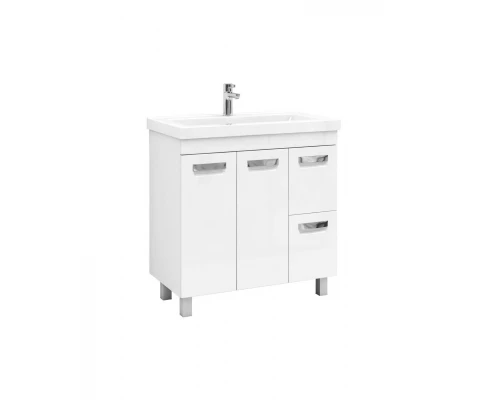 Тумба под раковину VIGO Plaza 2-80 напольная белый (tn.PLA.MIR.80.2D.2Y)