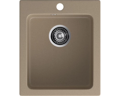 GRANFEST Мойка композит PRACTIK  GF-P--505  1-чаш. 427*505 мм  песок арт.GF-