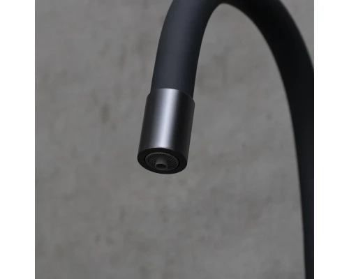 Expert Смеситель для кухни, с гибким изливом, с подключением к фильтру питьевой воды, черный