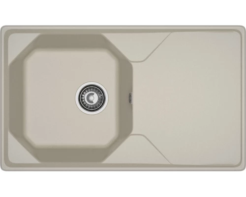 GRANFEST Мойка композит UNIQUE, GF-U-840L, чаш+кр 840*500, топаз