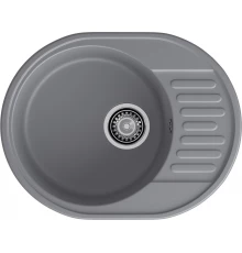 GranFest QUARZ (ECO-58) Мойка чаша+кр 620*480 (темно-серый)
