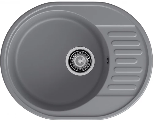 GranFest QUARZ (ECO-58) Мойка чаша+кр 620*480 (темно-серый)