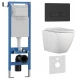 Комплект 3в1 IBERICA BLANCA инсталляция SILENCIO MINI, унитаз BILBAO ALTO белый, кнопка смыва ESTI-R черный матовый (IB.001M.BLA.231.212)
