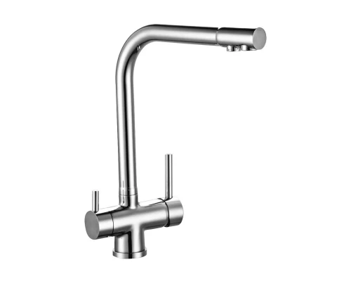 Z40 Смеситель для кухни, выс.пов.излив 292мм фильтр воды(к/40),  р/ОД, хром, ROS, Z40-25