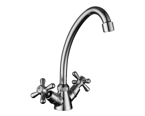 Promotion Смеситель для кухни, выс.пов.излив 153мм, р/ДВ, хром, LM, LM6040C