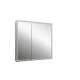 Зеркало-шкаф Mirror Box black Led 800х800
