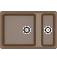 GRANFEST Мойка композит LEVEL , GF-LV-760K , 1,5-чаши 760*500, терракот