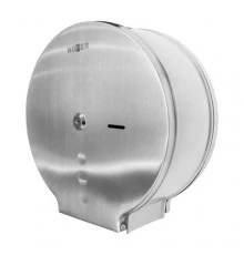 Диспенсер для туалетной бумаги круглый из нержавеющей стали матовый