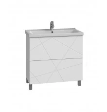 Тумба под раковину VIGO Geometry 2-80 напольная белый (tn.bsf.GEO.9696.80.2Y)