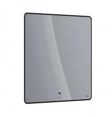 Зеркало Lemark MIOBLACK 80х80 см с интерьерной подсветкой, с подогревом