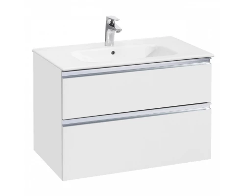 GAP Тумба под раковину GAP 80, белый глянец, 2 ящ., ROCA