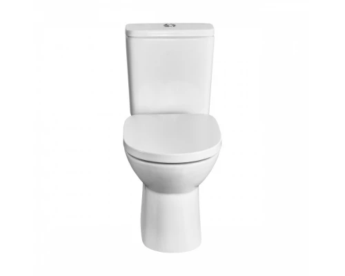 DEBBA ROUND Чаша унитаза напольного c безободковым смывом, двойной выпуск, белая. ROCA