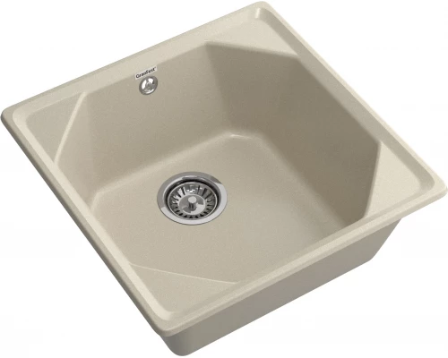 GRANFEST Мойка композит UNIQUE, GF-U-500, 1-чаша 500*500, топаз