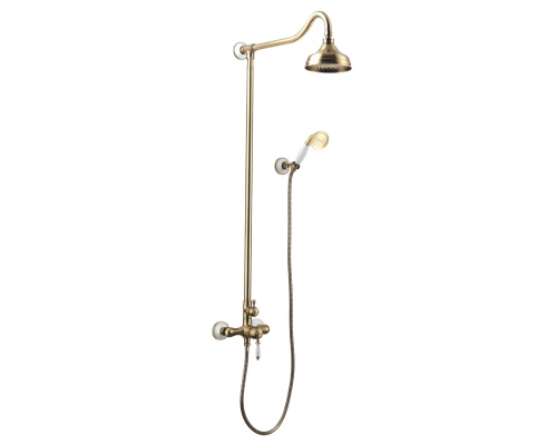 Villa Смеситель для ванны, без излива  верх.лейка'Тропический дождь' р/ОД, бронза, LM, LM4860B