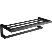Полка для полотенец из алюминия Capri черная