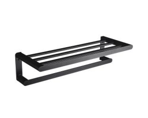 Полка для полотенец из алюминия Capri черная