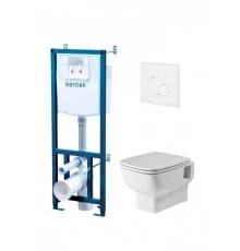 ПЭК НЕО rimless (подвесной безободковый унитаз+инсталляция+кн. хр.+сид.дюро SC САНТЕК