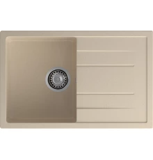 GRANFEST Мойка композит QUADRO GF-Q--780L  чаша с крылом 780*500 мм, кашемир