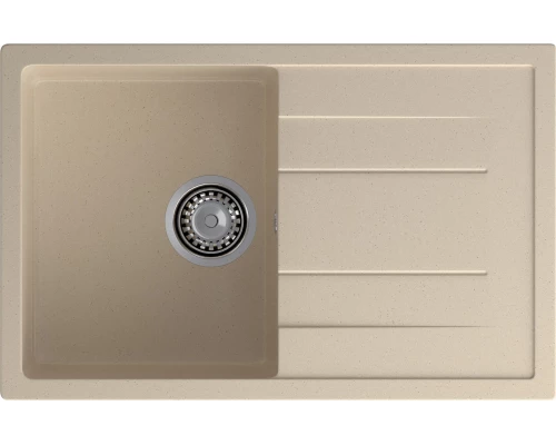 GRANFEST Мойка композит QUADRO GF-Q--780L  чаша с крылом 780*500 мм, кашемир