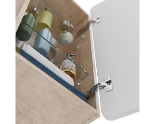 Полупенал Lemark OLIVIA 35 см подвесной, 1 дверный, открывание лев/прав, цвет корпуса: Дуб кантри, ц