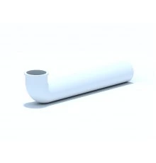 Уголок дв. сифона с фланцем ANI PLAST