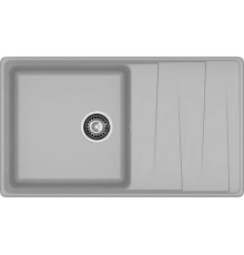 GRANFEST Мойка композит LEVEL, GF-LV-860L, чаш+кр 860*500, серый