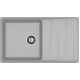 GRANFEST Мойка композит LEVEL, GF-LV-860L, чаш+кр 860*500, серый