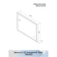Зеркало Solid Black Led 1000x800, реверсивное крепление