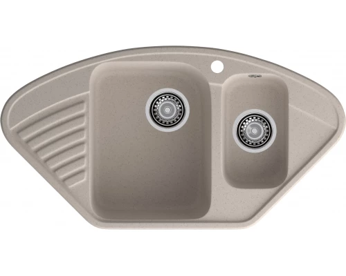 GranFest QUARZ (ECO-14) Мойка угл.1,5 чаш. 930*500 (песок)